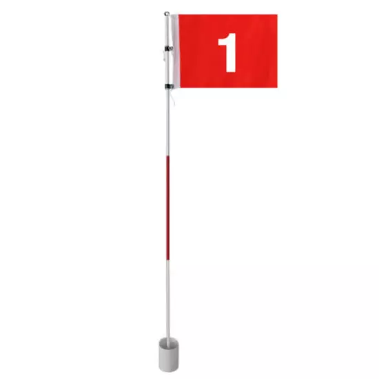 2/4 Set Practice Golf Hole Pole Cup Flag Stick Backyard Putting Flagstick Golfer