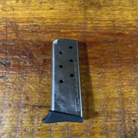 Factory Bersa Thunder Firestorm Caliber 380 Finger Rest 7 Rd Nickel Magazine