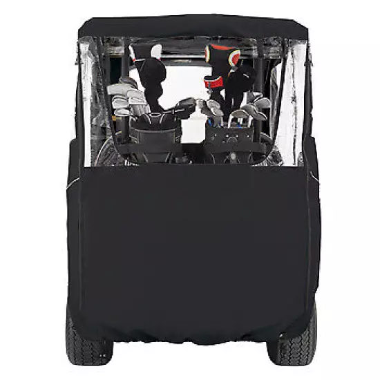 Classic Accessories Black 2 Passenger Deluxe Golf Cart Enclosure For Short Tops