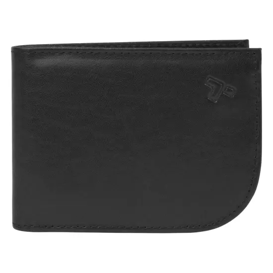 Travelon Safe ID Leather Front Pocket Wallet Black One Size