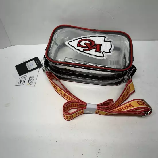 NFL KC Chiefs Clear Crossbody Bag Chiefs Kingdom Foco Purse