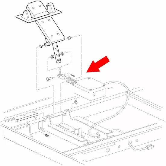 Golf Cart Accelerator Pedal Box Assembly for EZGO TXT 2000+ 48-Volt Electric PDS