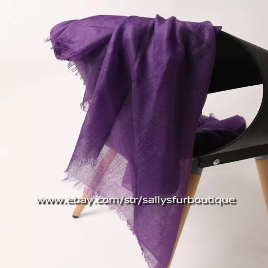 Sallys Pure Mongolian Cashmere 300s Wrap Shawl Ring Scarf Thin Soft 230 * 100 cm