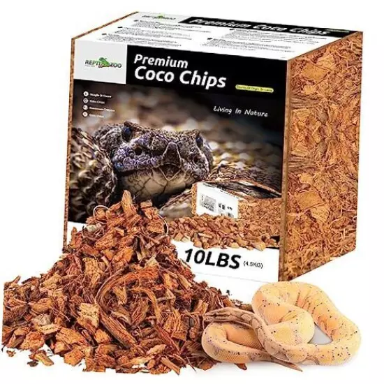  72 Quart Reptiles Coco Husk Reptiles Bedding for Ball Coconut Chip Substrate