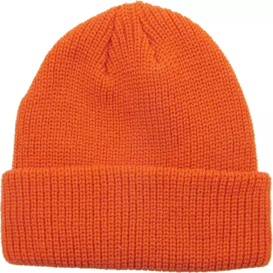 Warm Winter Knit Cuff Beanie Cap Fisherman Watch Cap Daily Ski Hat Skully