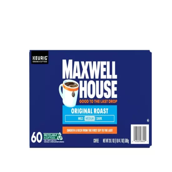 Maxwell House Original Roast Medium Roast K-Cup® Coffee Pods, 60 ct Box