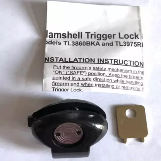 CLAMSHELL TRIGGER LOCK Firearms Safety TL3860BKA TL3975RKA