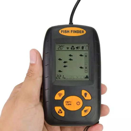 100m Fish Finder Oltrasonic Fishfinder Fishing With LCD Display GDM Portable