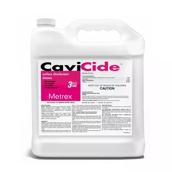 Metrex CaviCide1 , 1 Minute Kill Time Surface Disinfectant - 2.5 Gallon