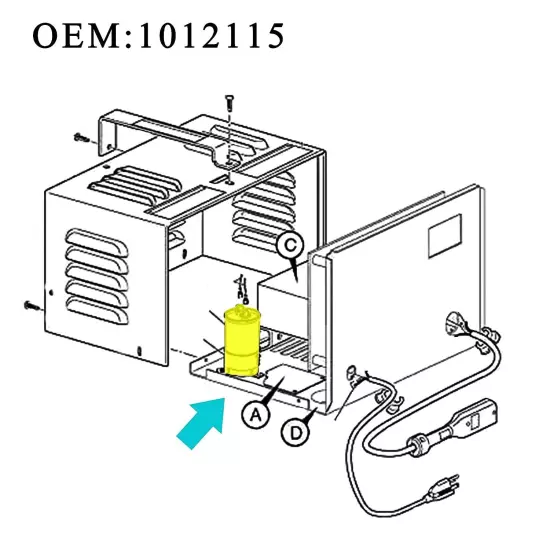 Golf Cart Capacitor for EZGO Club Car Columbia 36V Powerwise or Lester Charger