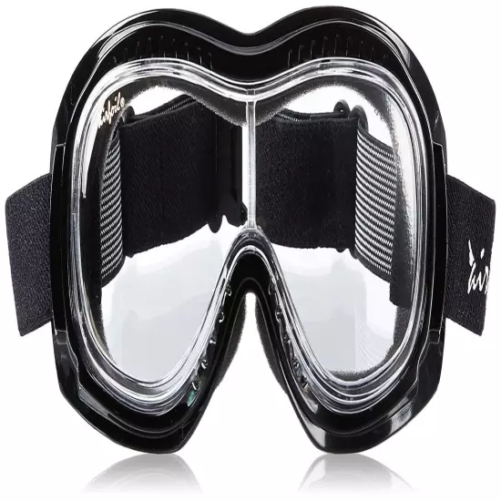 Airfoil Padded 'Fit Over Glasses' Riding Goggles (Black Frame/Clear Lens)