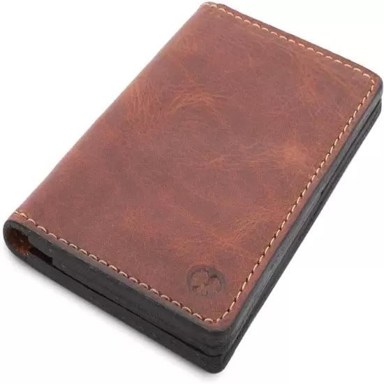 Leather Passport Holder for Men | | 3.5" x 5.5" Field Notes Cover | Tobacco ...