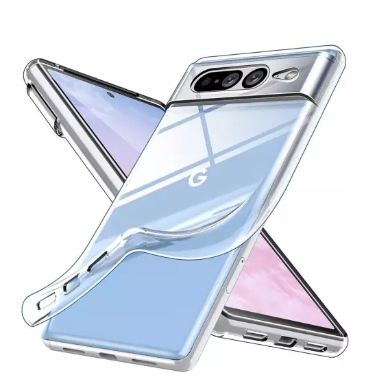 For Google Pixel 8 Pro 7 6 Pro Clear Case Crystal Slim Shockproof Soft TPU Cover