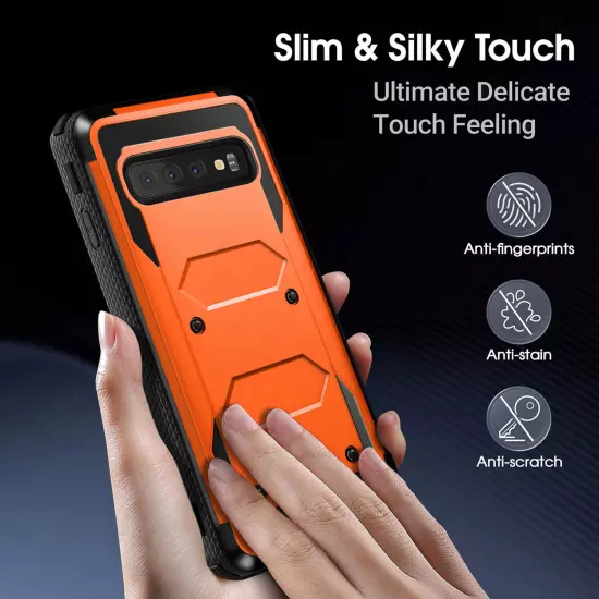 Orange For Samsung Galaxy S10/S10+/S10e Shockproof Bumper Case Cover Accessories