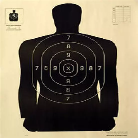 B27M Special 25 yd Silhouette Reduction from B-27 [23" x 35"] (100 targets) 