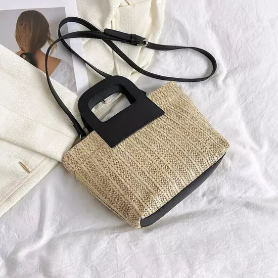 Straw Bags Women Summer Crossbody Bags Lady Travel Handbags Shoulder Bags