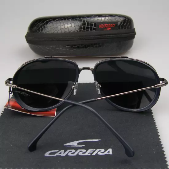 New Arrived Men Women Retro Sunglasses Windproof Matte Frame Carrera Glasses+Box