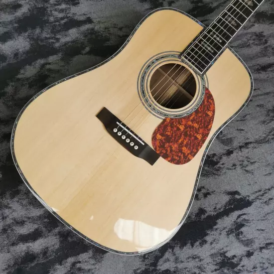 41 inch D45 mold solid wood profile top natural color acoustic guitar