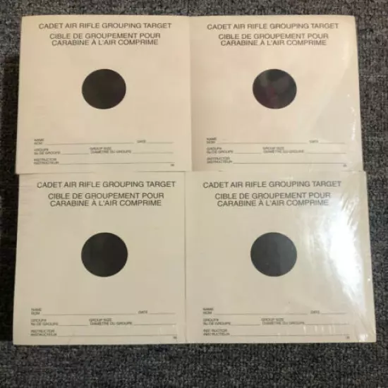 1000x Cadet Air Rifle Grouping Targets (4x piles of 250)