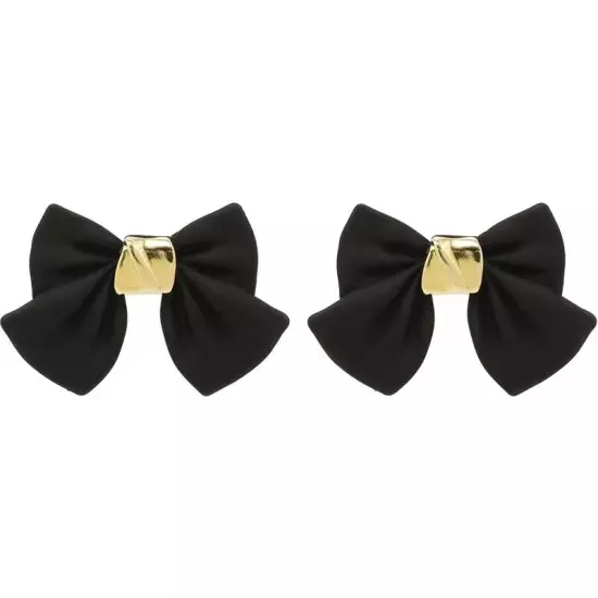 Fashion 18k Gold Plated Bow Stud Earrings Womens Girls Jewellery Party Red/Black