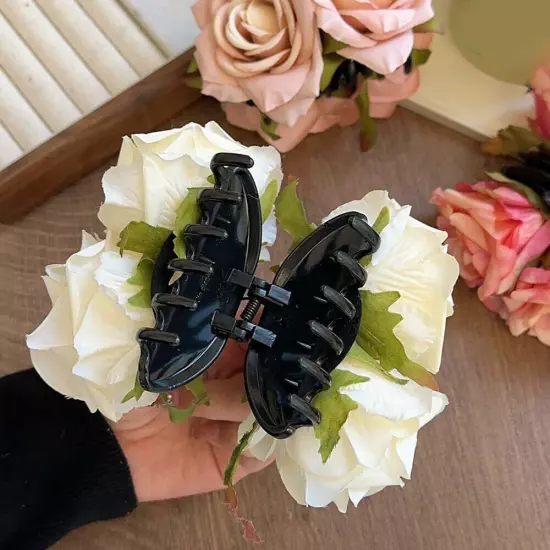 Simulation Flower Rose Hair Claw Headdress Hair Clip Claw Clamp Wedding *