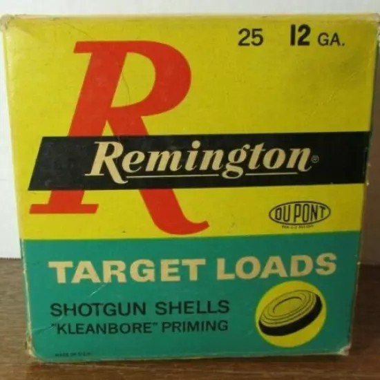 VINTAGE REMINGTON TARGET LOADS SHOTGUN ST12M CARTRIDGE SHELLS Box Empty