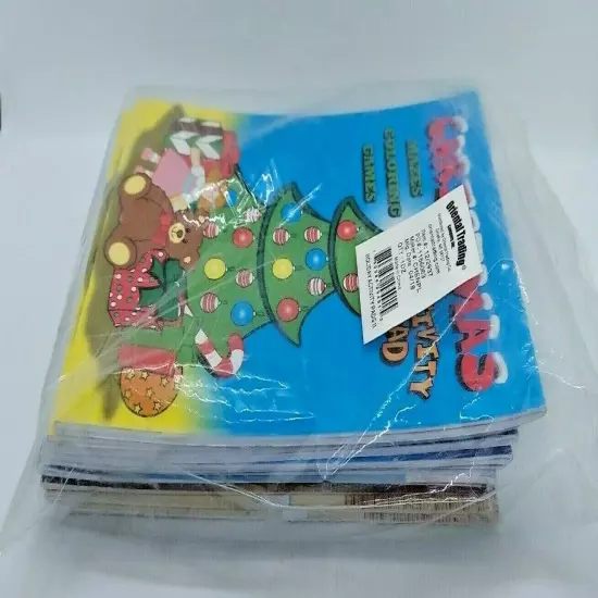 Christmas Holiday Activity Pads (1 Dozen) Stocking Stuffers, Giveaways, Favors 