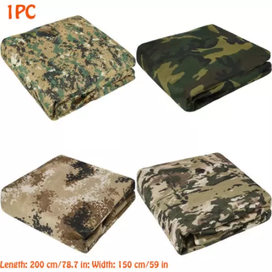 Camo Burlap Camouflage Netting Mesh for Hunting Sunshade Camping Concealment