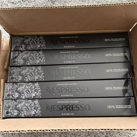 Nespresso Capsules OriginalLine Ristretto Intenso Dark Roast Pods - 50 Ct 5/2025