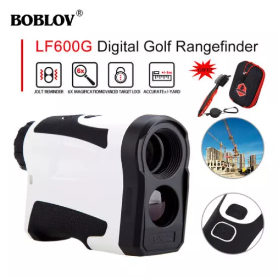 LF600G 6X22 Golf Laser Range Finder Telescope Range Mode + Golf Club Brush + Bag