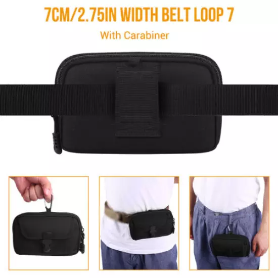 Tactical Molle Pouch 6.5inch Cell Phone Pack Nylon Waist Pack With Belt Buckle