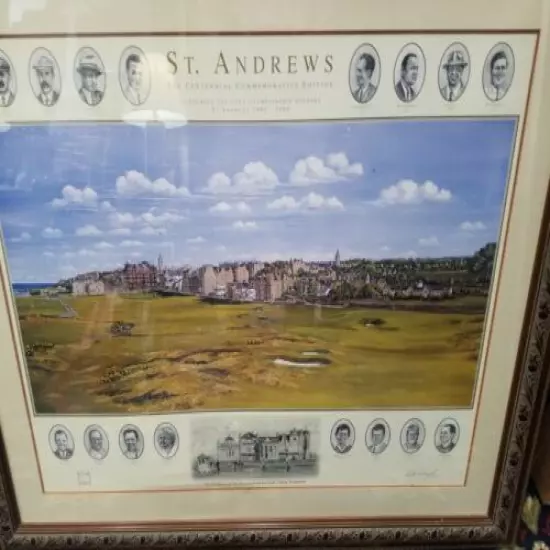 St Andrews large print framed Centennial Commemorative Edition picture