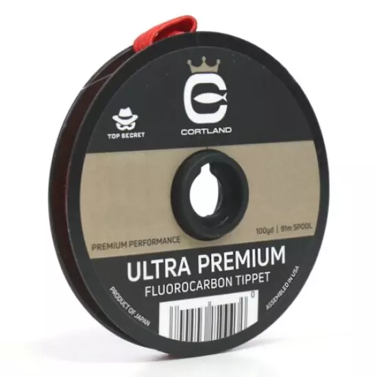 Cortland Ultra Premium Fluorocarbon Tippet 100 YDS - ALL SIZES - FREE SHIPPING