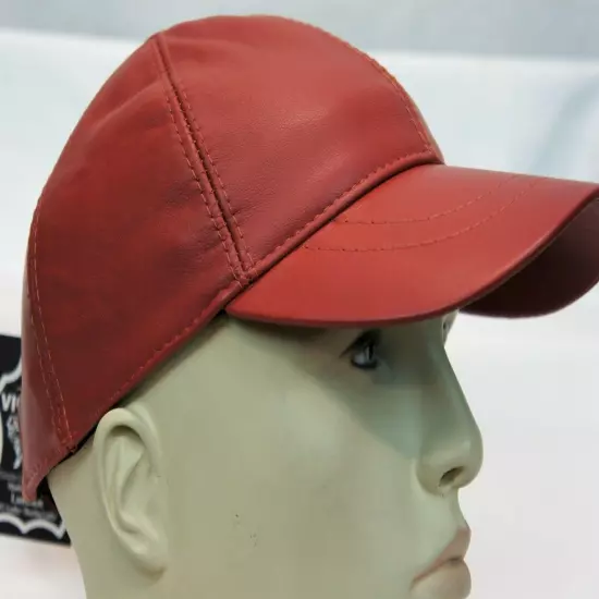 New 100% Genuine Real Lambskin Leather Baseball Cap Hat Sport Visor 31 COLORS