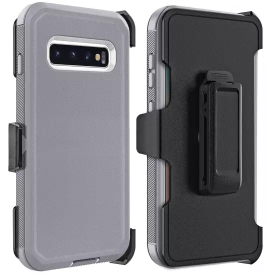 For Samsung Galaxy S10/S10+/S10e Heavy Duty Shockproof Case Cover + Belt Clip