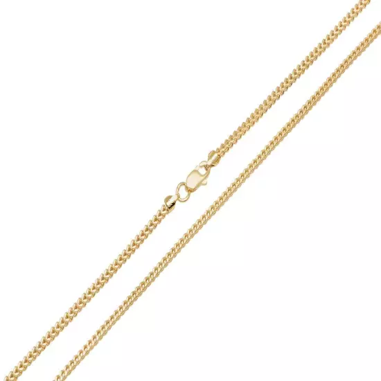 Brand New 10k Yellow Gold Franco Chain 1.5mm-2.5mm Necklace 16"-30" Hollow