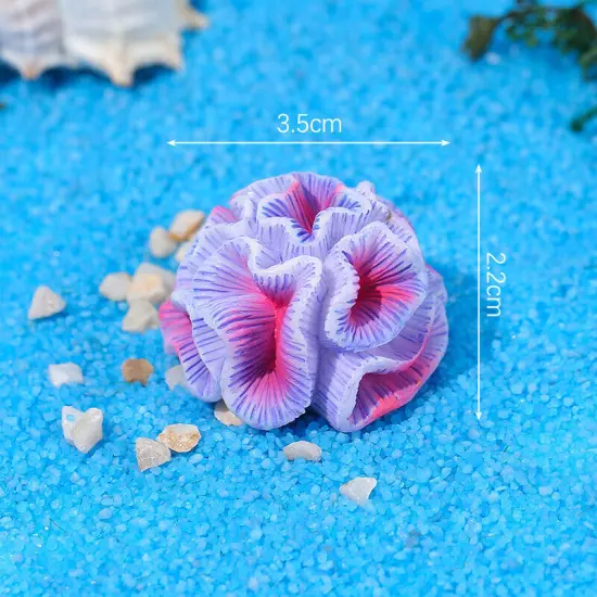 Mini Resin Simulated Coral Seaweed Aquarium Decoration Craft Micro Landscape