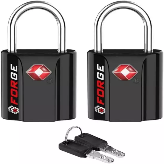 TSA Approved Luggage Locks, Ultra-Secure Dimple Key Travel Locks with Zinc Alloy