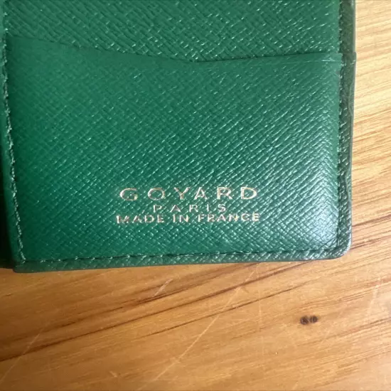 Goyard Saint Marc Compact Card Wallet, Green