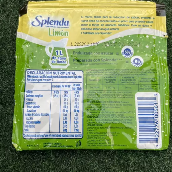 Splenda Limon Mexican Drink - 80ct Case Makes 1 Liter Per Packet