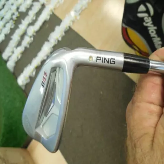 Ping RH S55 Irons 4-W w/TT XP95 Regular Steel Shafts - Gold Dot