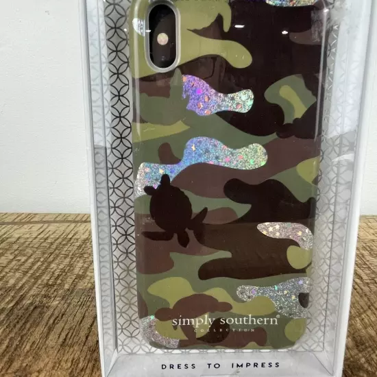 Simply Southern Turtle Sparkle Camo Phone Case for iPhone XS Max New in Package