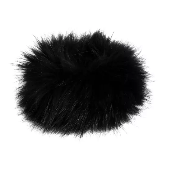 Women's Headband Genuine Raccoon Fur Knitted Neck Warmer Furry Fur Hairband