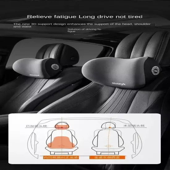 Car Lumbar Headrest Car Neck Support Pillow Car Cushion Backrest Lumbar Cushion