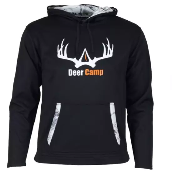 Deer Camp Hunting Camp Camo Hoodie