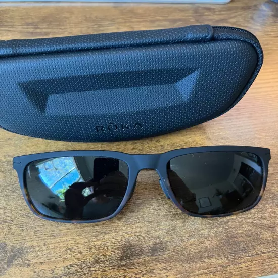 ROKA Barton 2.0 Sunglasses Matte black/Matte campfire tortoise frame - MSRP $205