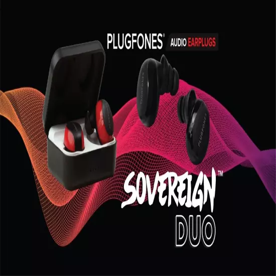 Plugfones Sovereign Duo Bluetooth OSHA CERTIFIED Hearing Protection with Audio