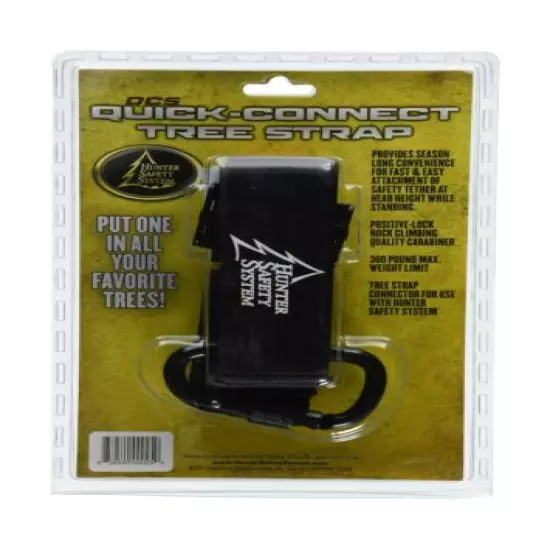 Hunter Safety System Quick-Connect Tree Strap 300lb Max Weigh Limit Single Black