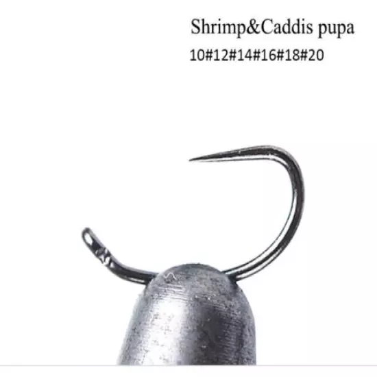 500-1000) 2457BL Nymph & Pupa (bulk fly tying hooks) 2457 1x strong #20-#10