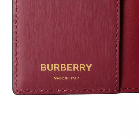 Burberry Vine Red100% Leather Passport Cover